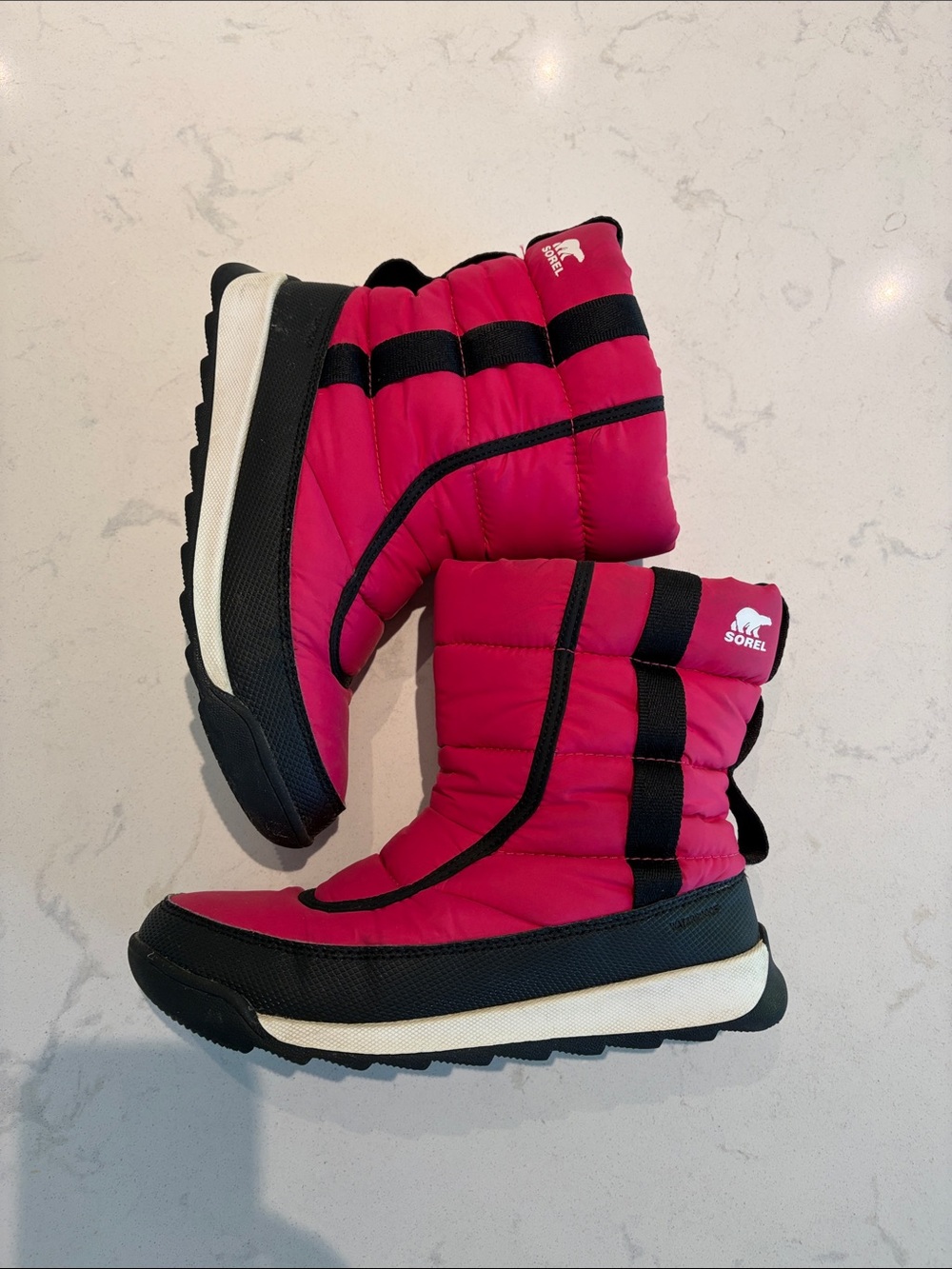 Sorel Kids Pink and Black Snow Boot